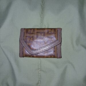 Fendi Brown Leather Key & Card Holder